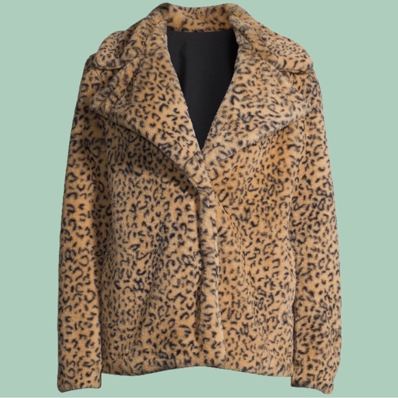 Kendal + Kylie Jenner Women's faux fur Animal print jacket - Picture 11 of 13